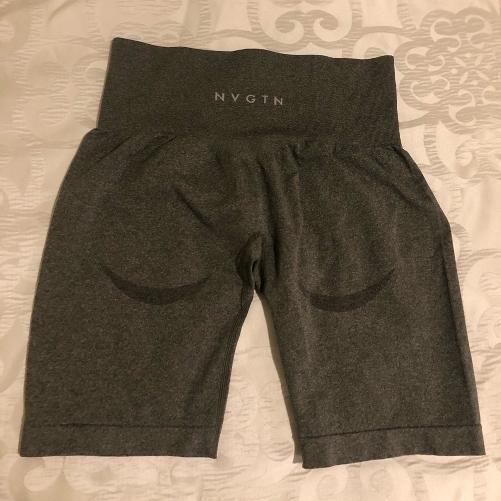 NVGTN black speckled biker shorts